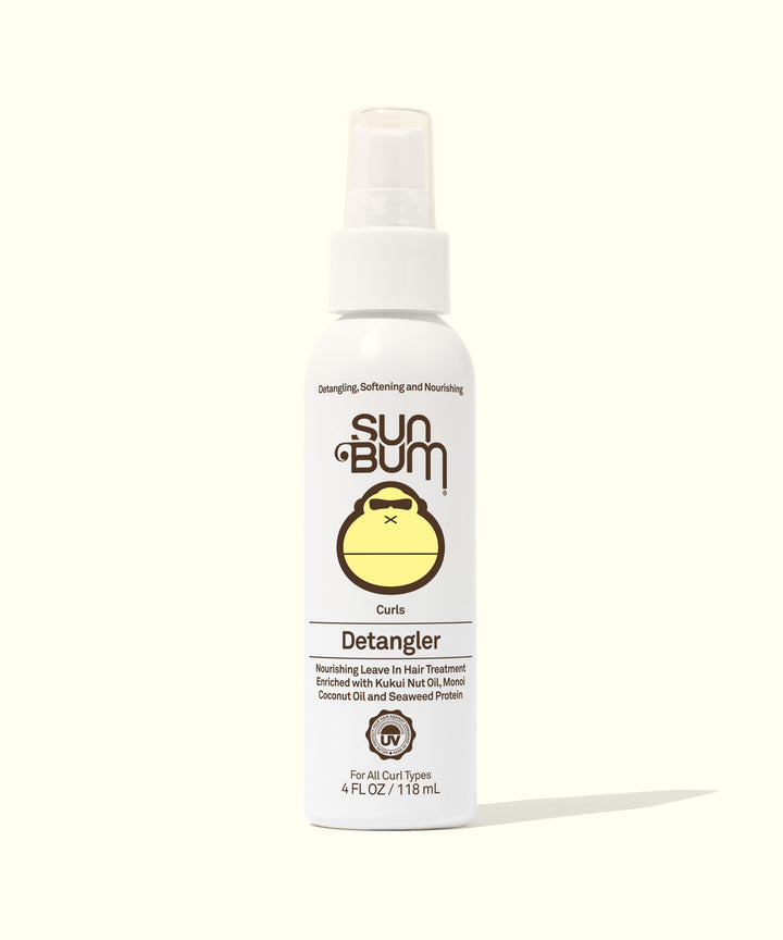 Detangler for Curly Hair - Front view of a white